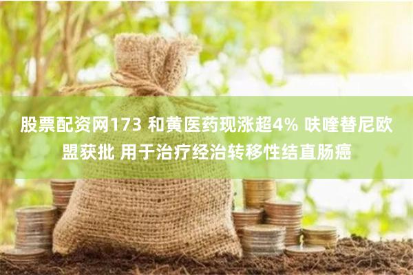 股票配资网173 和黄医药现涨超4% 呋喹替尼欧盟获批 用于治疗经治转移性结直肠癌