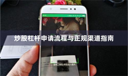 炒股杠杆申请流程与正规渠道指南